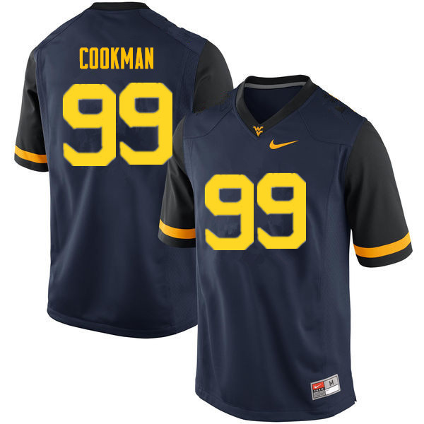 Men #99 Sam Cookman West Virginia Mountaineers College Football Jerseys Sale-Navy